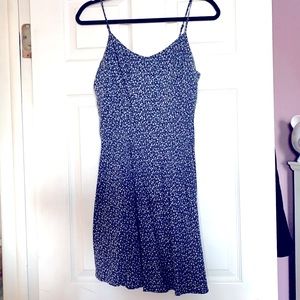 Blue floral dress